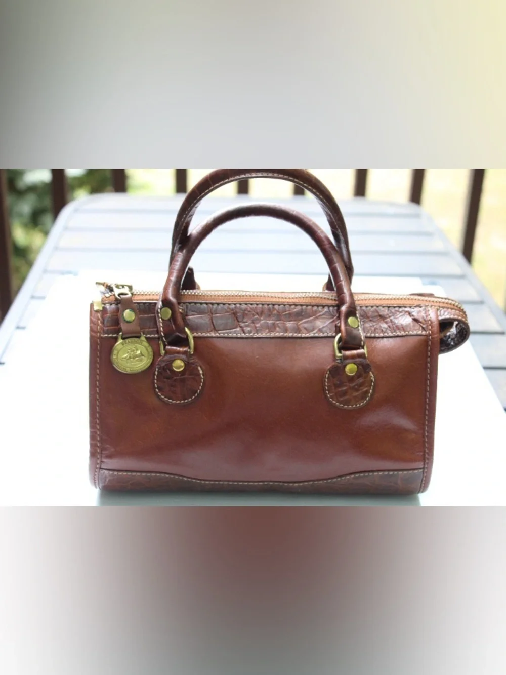 Vintage Brahmin small satchel bag